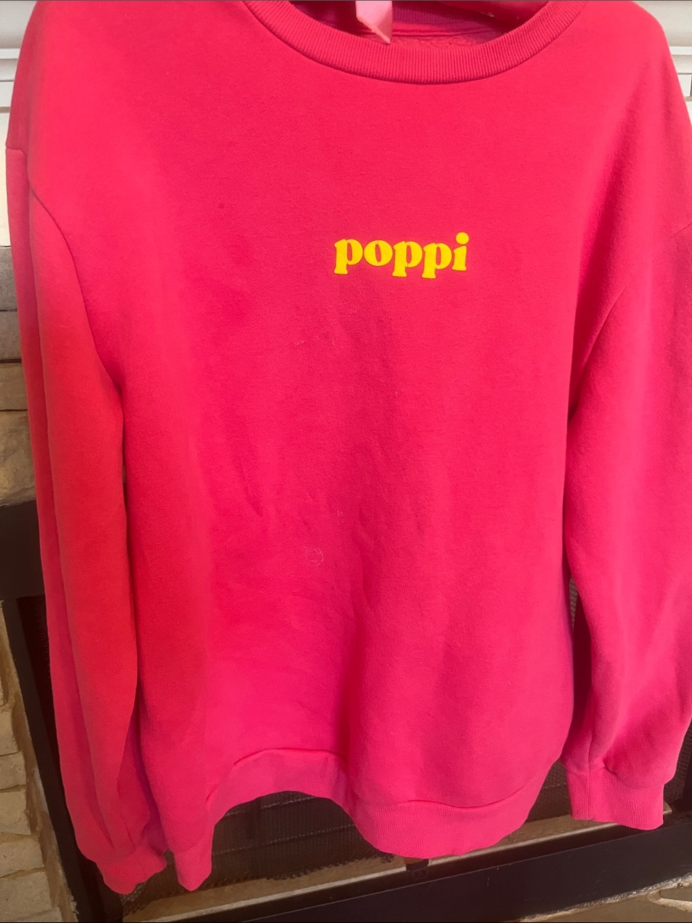 Poppi Bright Pink Logo Sweatshirt and Matching Pants